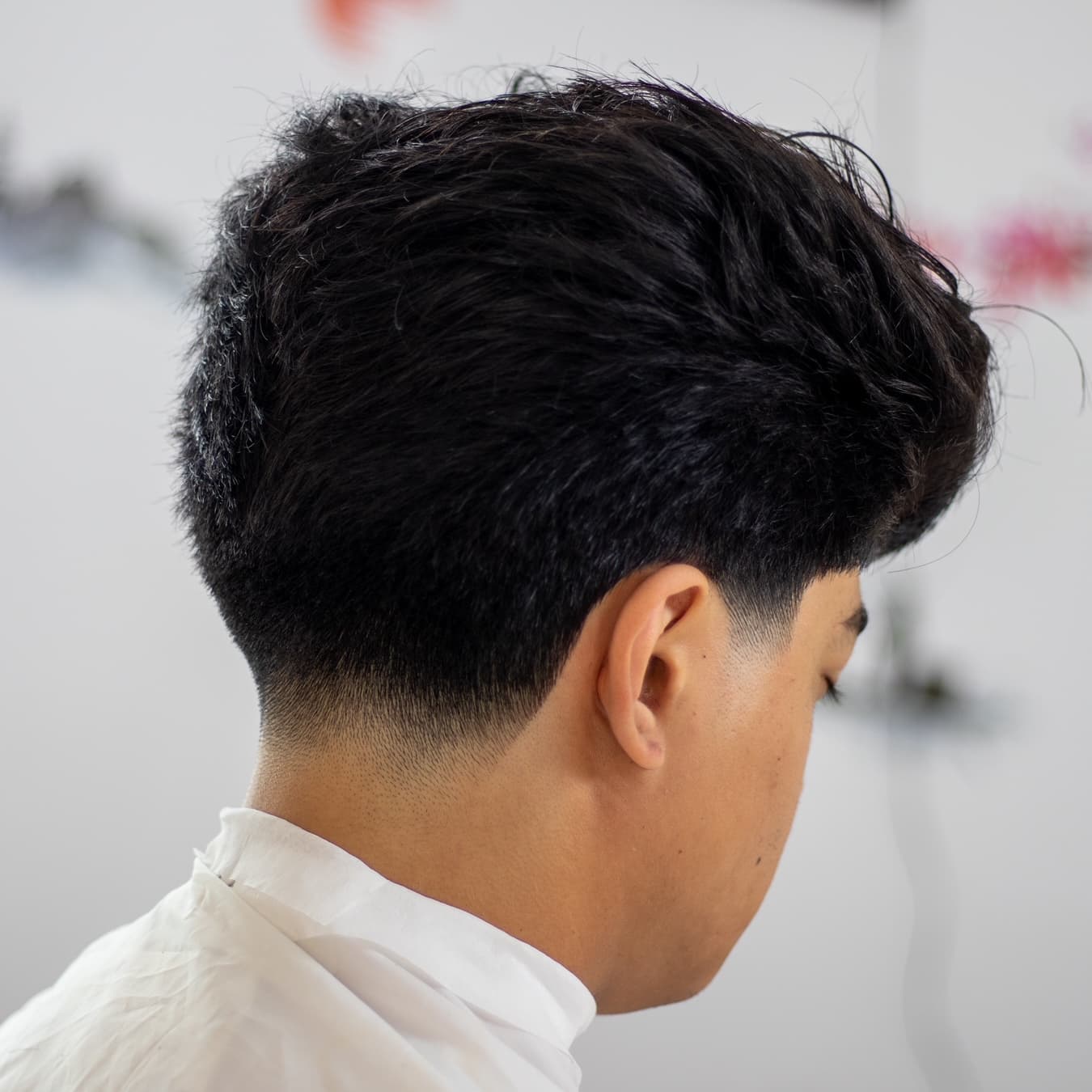 Scissor cut, back of the head