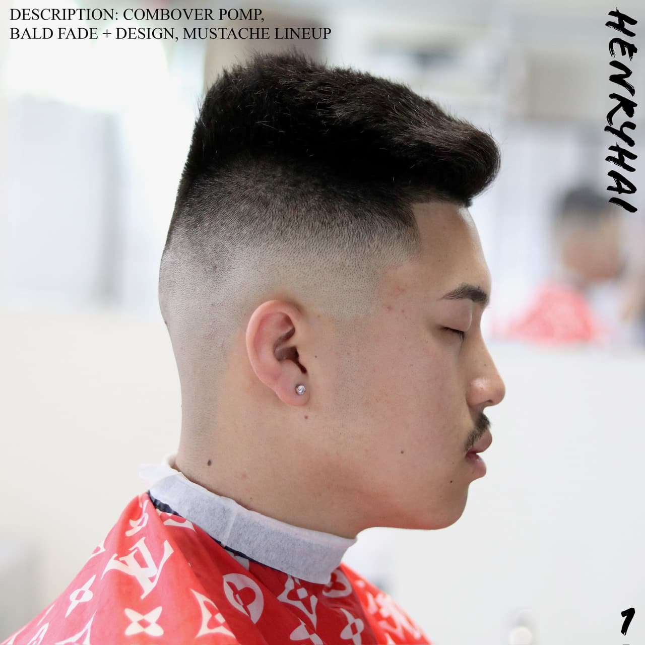 Clipper cut with a straight-razor line-up