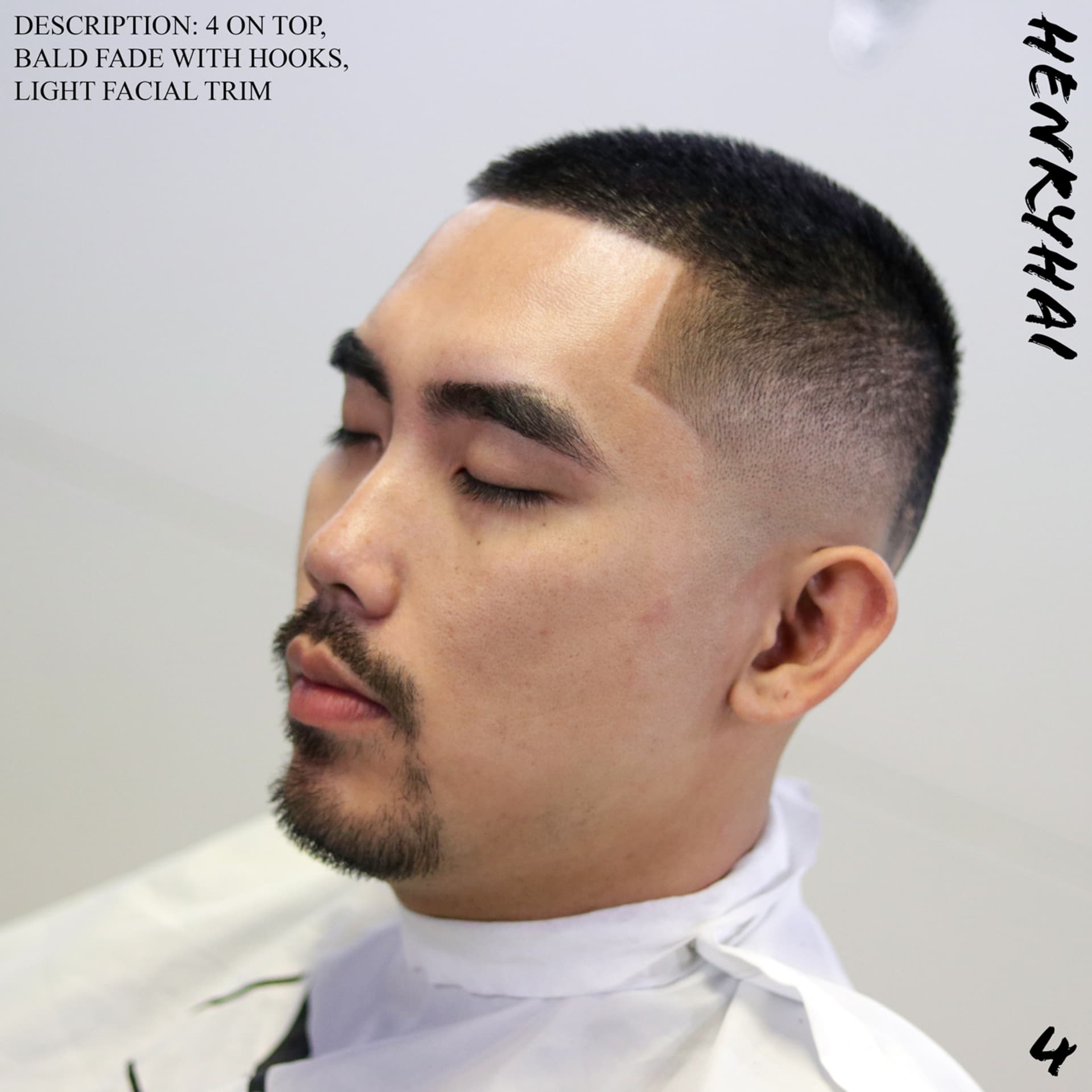 Mid fade, styled and finished