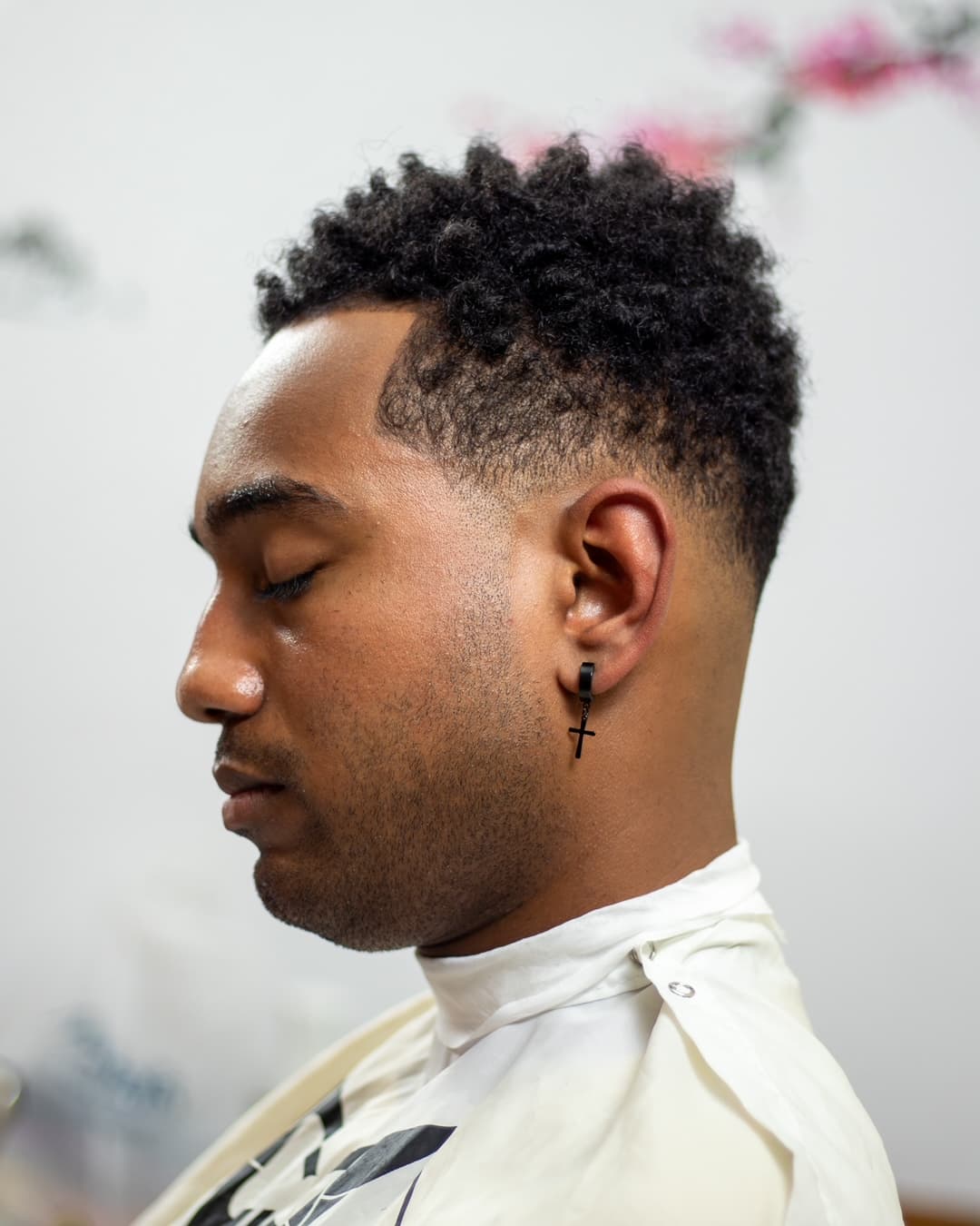 Textured crop, side profile