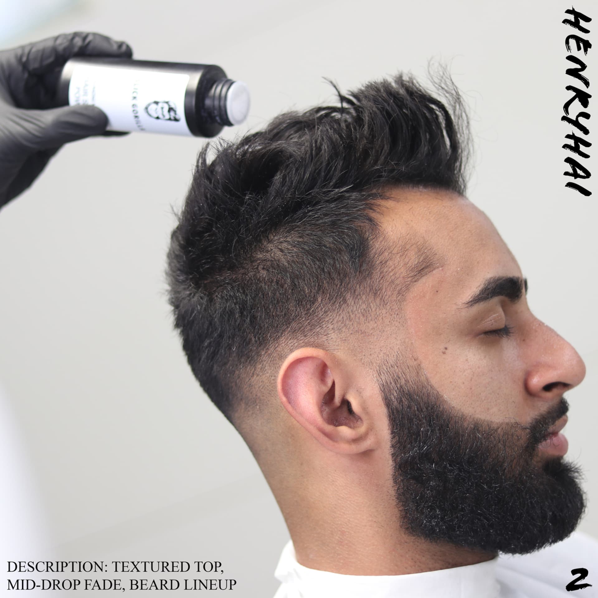 Taper fade, side profile
