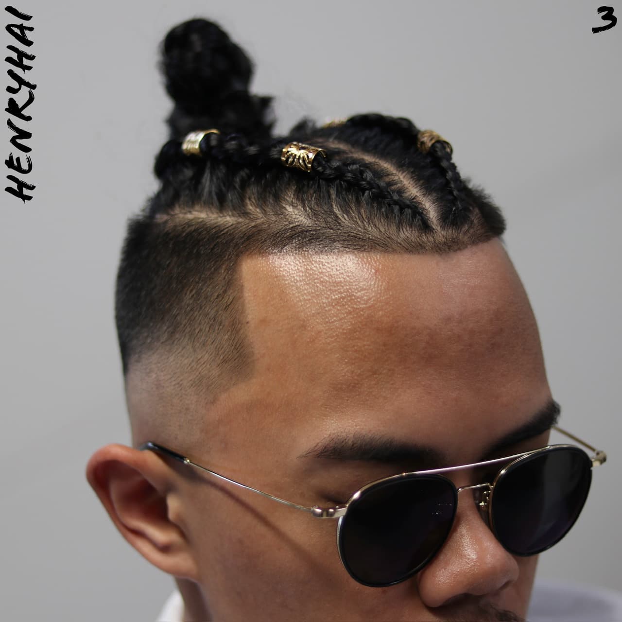 Burst fade, back of the head